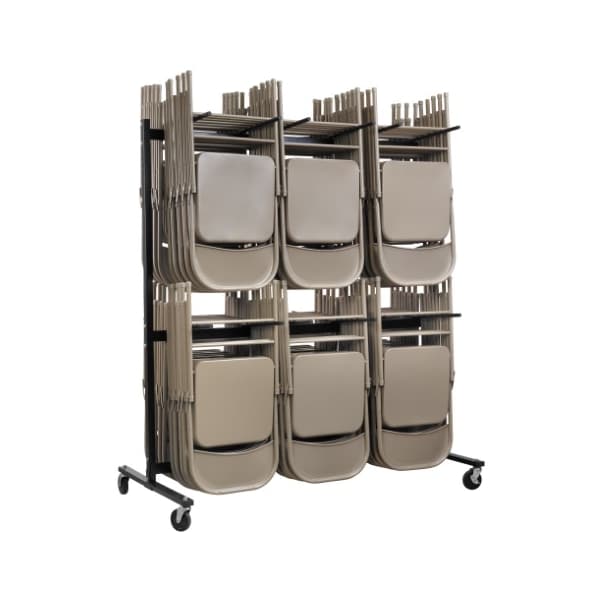 Adiroffice 2-Tier Folding Chair Cart ADI690-03 - main